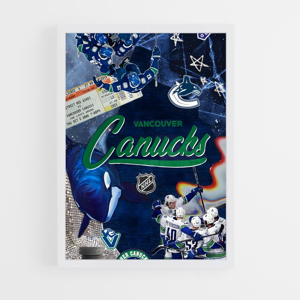 Poster Canucks en Action – affiche Hockey sur glace (vue 3)